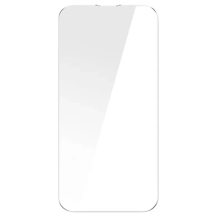Baseus Crystal Serisi İphone 15 Pro Full Koruma Tempered Cam Ekran Koruyucu 2 Adet Set-(5775)