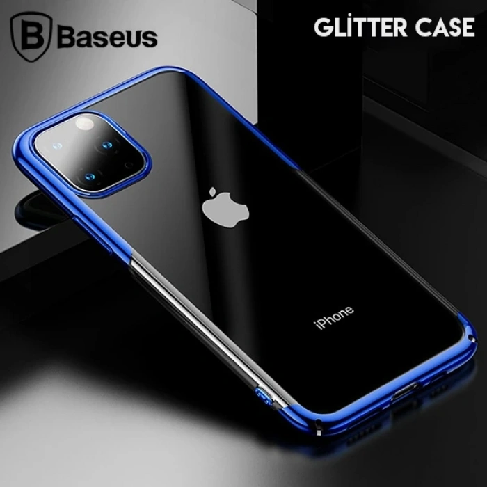Baseus Glitter Case İphone 11 Pro 5.8  Şeffaf Lüx Silikon Kılıf-(5775)
