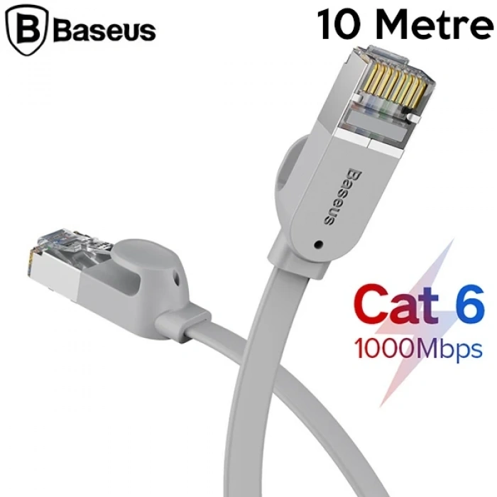 Baseus High Speed Six Types Of Rj45 Gigabit Ethernet Kablosu (round Cable)10metre