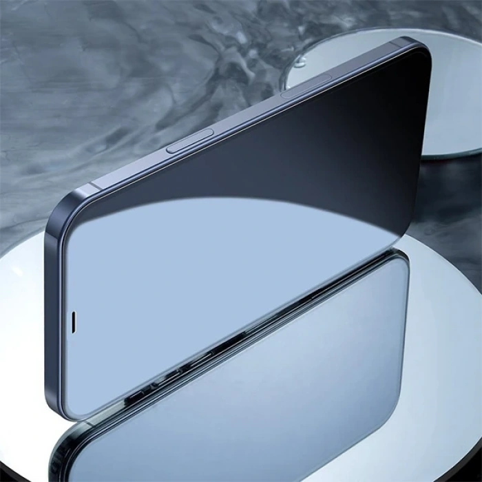 Baseus İphone 12 Mini 5.4 0.3mm Full Anti Blue Light Tempered Cam Ekran Koruyucu 2adet Set