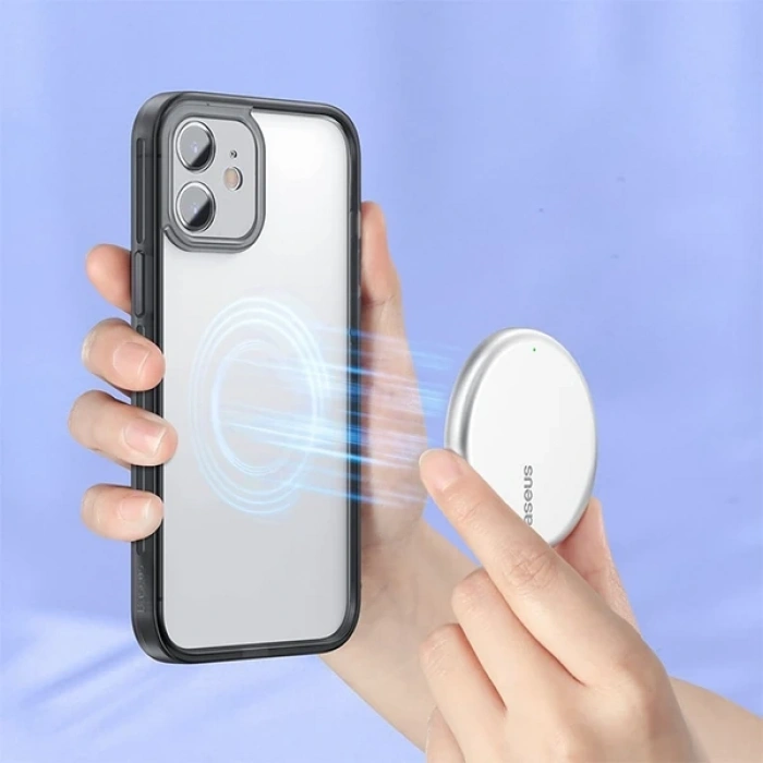 Baseus İphone 12 Mini Kamera Lens Koruyuculu Frame Kılıf