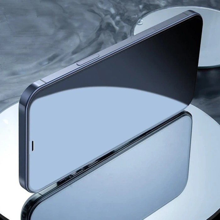 Baseus İphone 12 Pro Max 6.7  0.3mm 3d Full Tempered Cam Ekran Koruyucu 2adet Set-(5775)