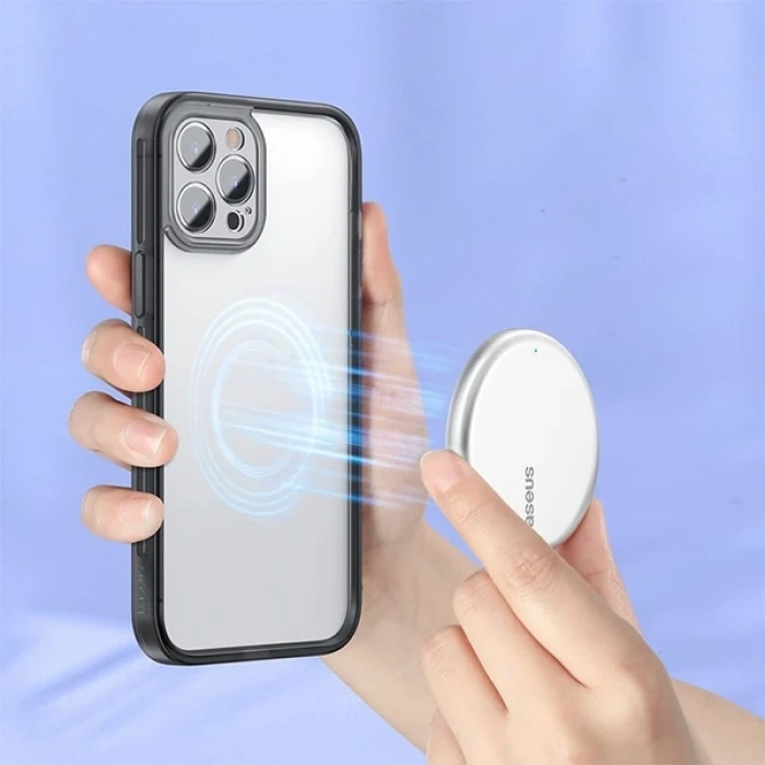 Baseus İphone 12 Pro Max Kamera Lens Koruyuculu Frame Kılıf