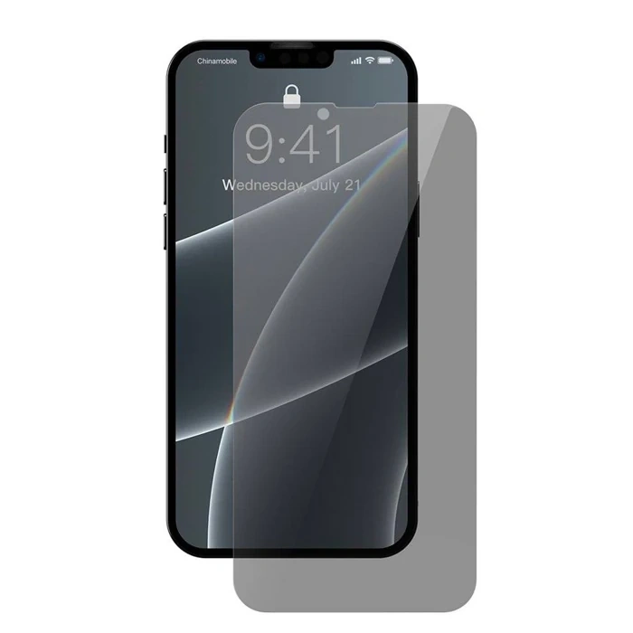 Baseus İphone 13 Mini Privacy Hayalet Cam Ekran Koruyucu 2 Adet Set-(5775)