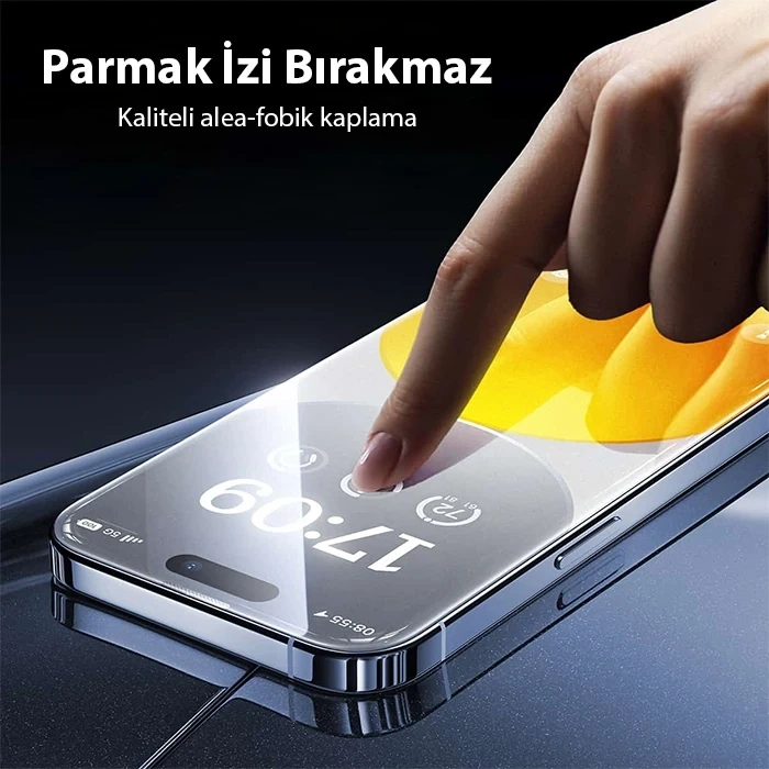 Baseus İphone 15 Plus Hd Tempered Full Koruma Cam Ekran Koruyucu