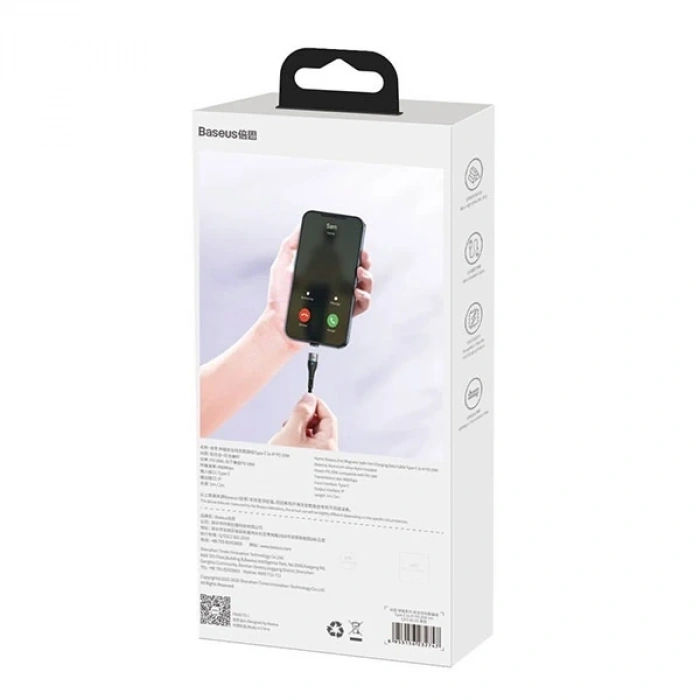 Baseus Pd 20w İphone 131211xs Usb-c Manyetik Şarj Kablosu 2m