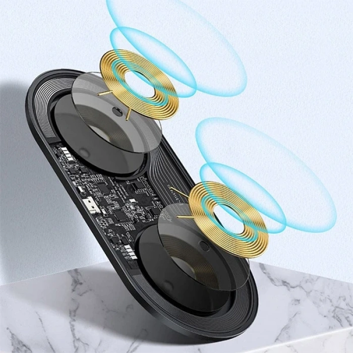 Baseus Simple 2in1 Kablosuz Wireless Şarj 18w İphones+ipods-(5775)
