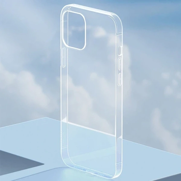 Baseus Simple Case İphone 12 Mini 5.4 İnce Silikon Şeffaf Kılıf-(5775)