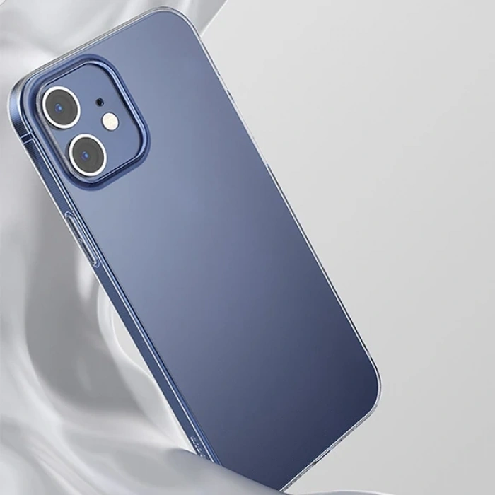 Baseus Simple Case İphone 12 Mini 5.4 İnce Silikon Şeffaf Kılıf-(5775)