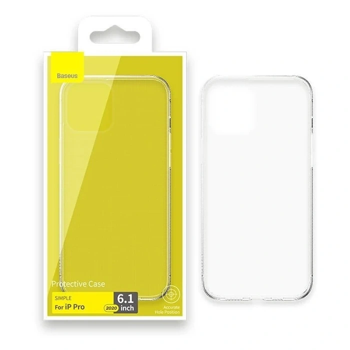 Baseus Simple Case İphone 12 Pro 6.1 İnce Şeffaf Silikon Kılıf