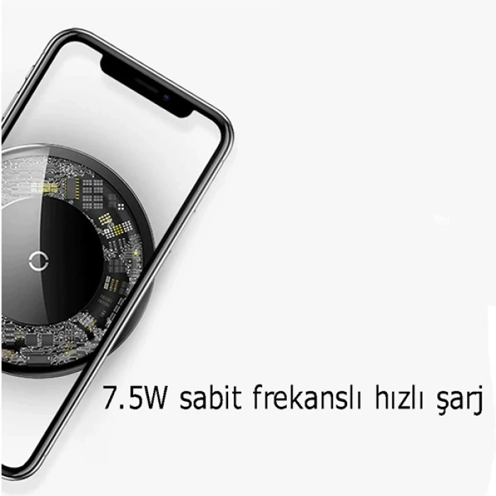 Baseus Simple Kristal 10w Qi Wireless Kablosuz Hızlı Şarj