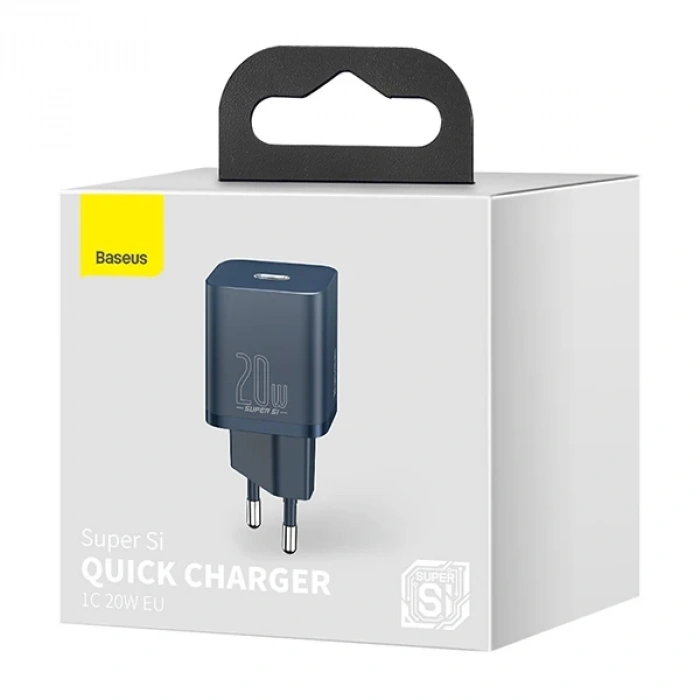 Baseus Super Si 20w Pd Type-c Hızlı Şarj Adaptörü 20w İphone 15-14-13- 12-11 Hızlı Şarj