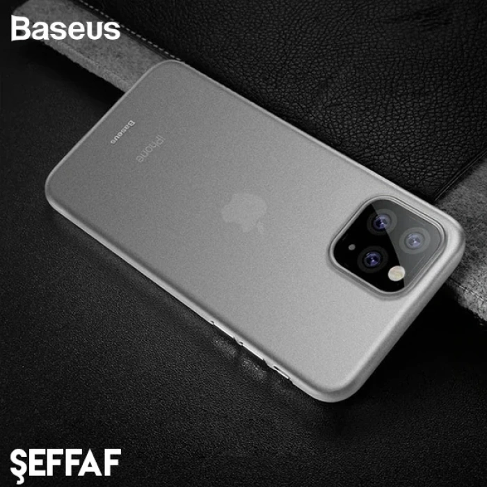 Baseus Wing Case İphone 11 Pro 5.8  Ultra İnce Lux Mat Şeffaf Kılıf