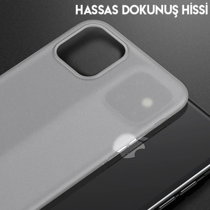 Baseus Wing Case İphone 11 Pro 5.8  Ultra İnce Lux Mat Şeffaf Kılıf