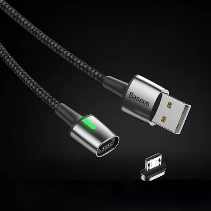 Baseus Zinc Magnetic Usb Kablo Şarj Android Mikro Başlık 2metre 1.5a