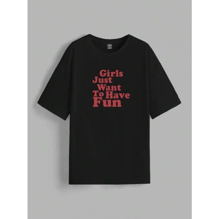 Baskılı Oversize Tshirt