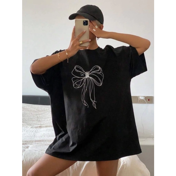 Baskılı Oversize Tshirt