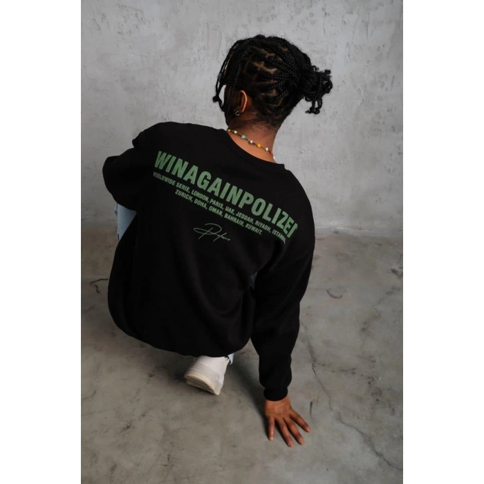 Baskılı Sweat - Siyah -