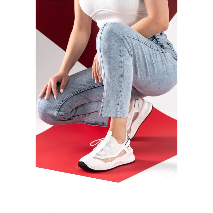 Beatrice Beyaz File Spor Ayakkabı