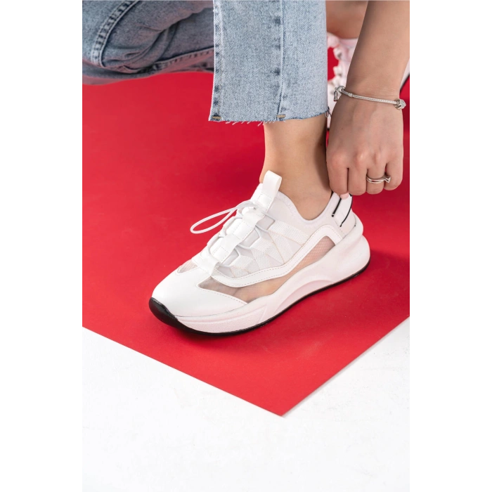 Beatrice Beyaz File Spor Ayakkabı