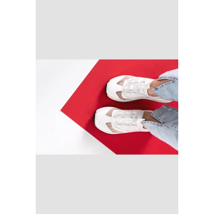 Beatrice Beyaz File Spor Ayakkabı