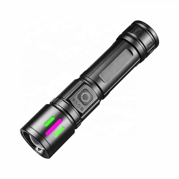 Bedotech Bd-15 6.4w Tg Led Çok Fonksiyonlu Alüminyum Alaşımlı Zoomlu Type-c Şarjlı El Feneri
