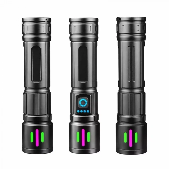 Bedotech Bd-15 6.4w Tg Led Çok Fonksiyonlu Alüminyum Alaşımlı Zoomlu Type-c Şarjlı El Feneri