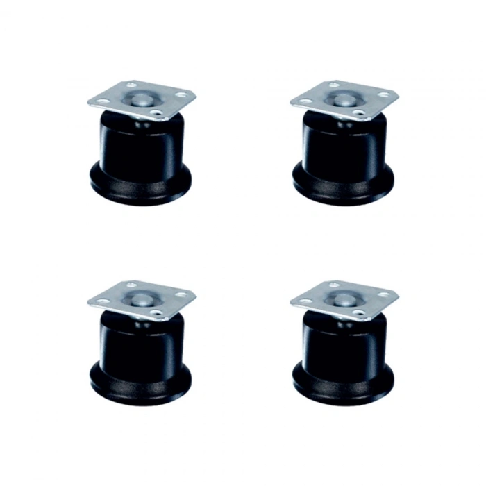 Bekleme Bingo Ayak Tablalı - 50MM - Siyah HKS280 - 4 Adet