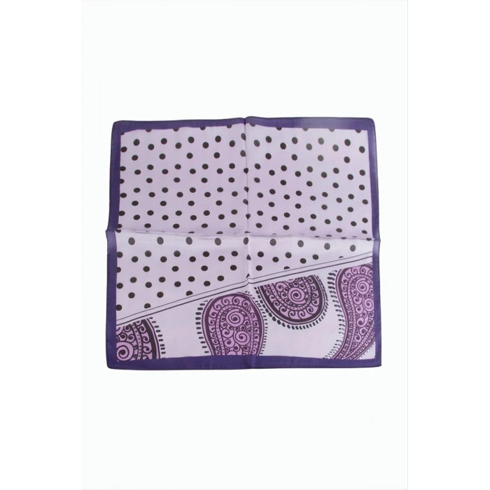 Benekli Desenli Zr Şifon Fular 50*50 cm