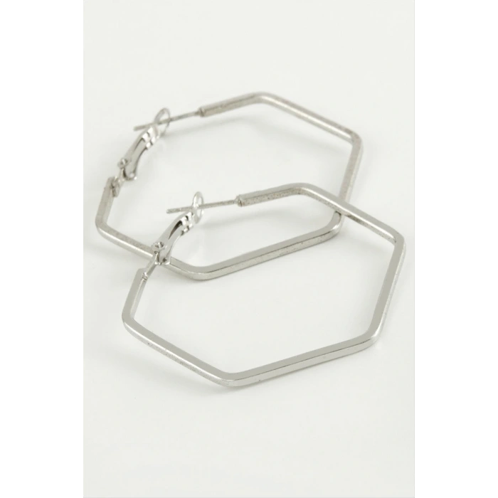 Beşgen Halka Küpe 5,5 cm