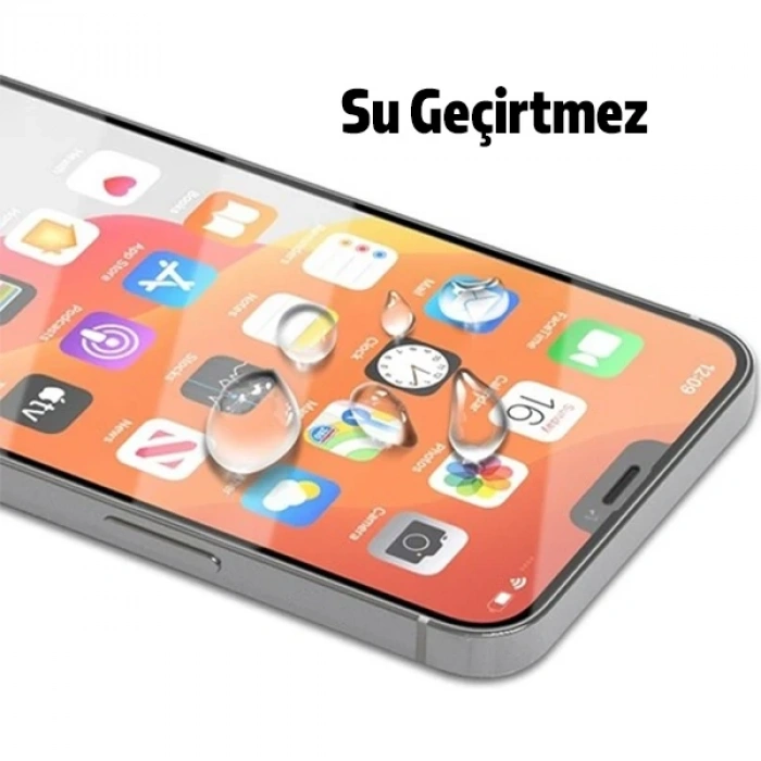 Best İphone 12 Pro Max 6.7 9h 3d Tempered Full Cam Ekran Koruyucu-(5775)