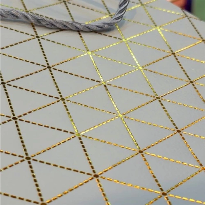 Beyaz Desenli Küçük Boy Hediye Çantası