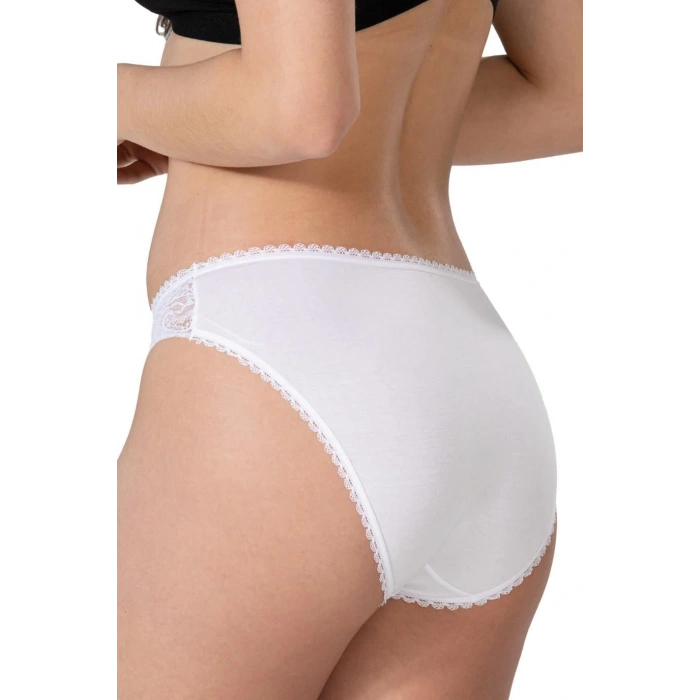 MARSİLYAN™ BEYAZ MI  1444 Modal Cotton Dantelli Külot