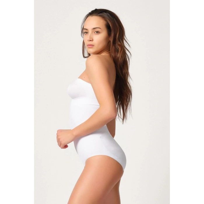 MARSİLYAN™ BEYAZ MI  2088 Önden Agraflı Slip Korse