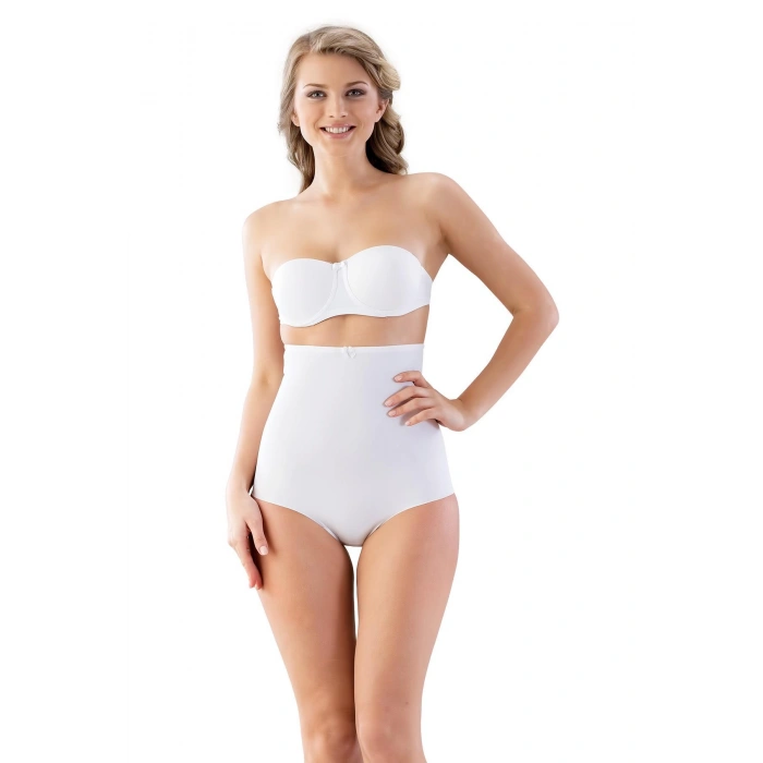 MARSİLYAN™ BEYAZ MI  2813 Yüksek Bel Slip Lazer Korse