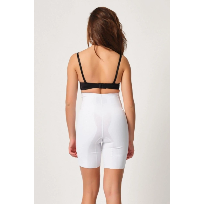 MARSİLYAN™ BEYAZ MI  2814 Double Yüksek Bel Boxer Lazer Korse