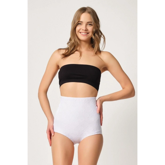 MARSİLYAN™ BEYAZ MI  2842 Lazer Dantelli Slip Korse