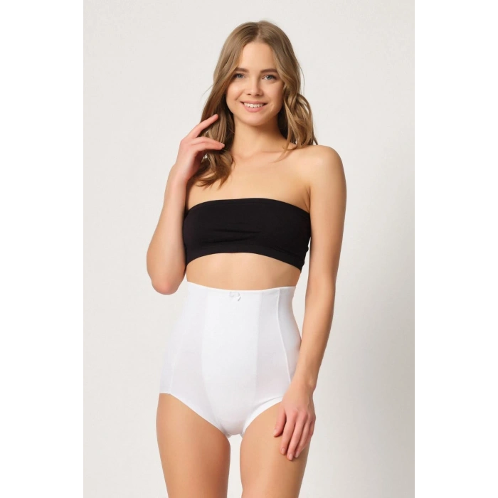 MARSİLYAN™ BEYAZ MI  2920 Yüksek Bel Karın Desteklı Slip Lazer Korse