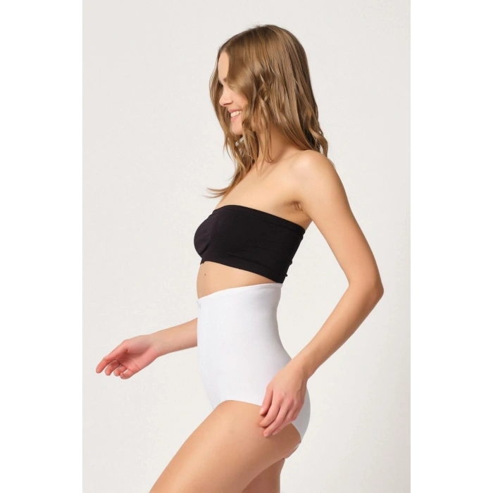 MARSİLYAN™ BEYAZ MI  2920 Yüksek Bel Karın Desteklı Slip Lazer Korse