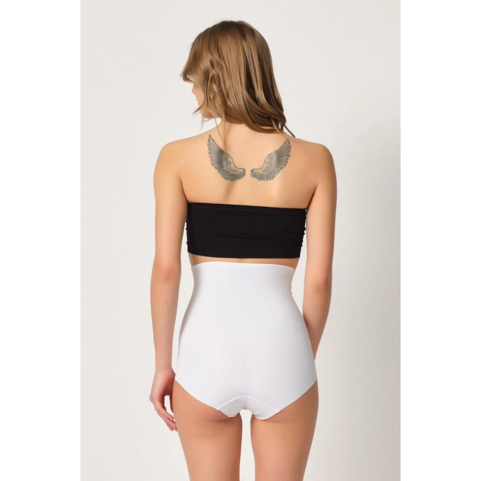 MARSİLYAN™ BEYAZ MI  2920 Yüksek Bel Karın Desteklı Slip Lazer Korse