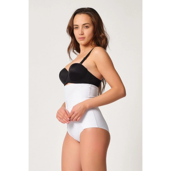 MARSİLYAN™ BEYAZ MI  2932 Double Karın Agraf Destekli Slip Lazer Korse