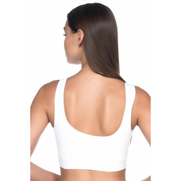 MARSİLYAN™ BEYAZ MI  4021 Pedli Kalın Askılı Büstiyer
