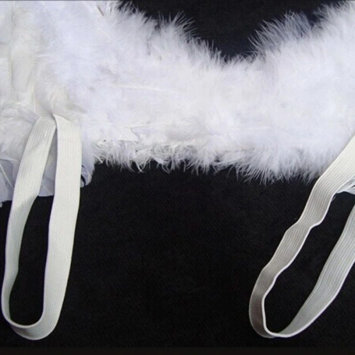 Beyaz Renkli Orta Boy Çocuk Melek Kanadı 30x45 cm