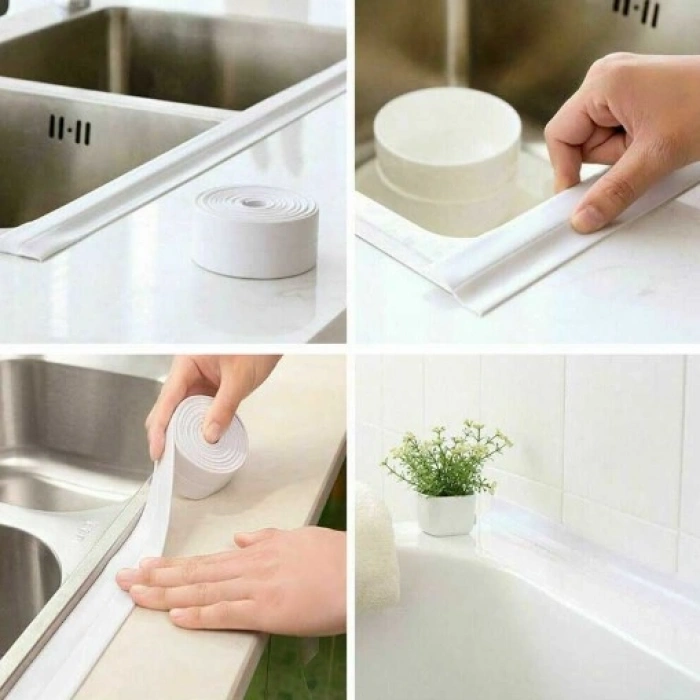 BEYAZ Su Sızdırmaz Lavabo Kenar Bandı (3.2m) (4887)