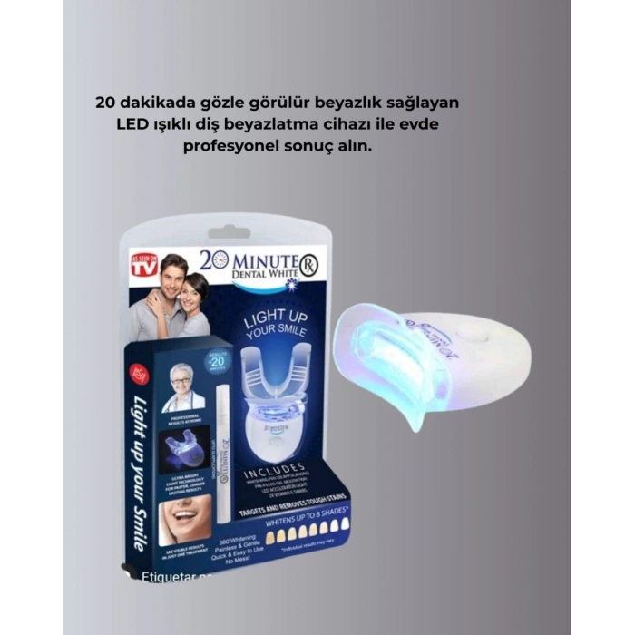 Beyazlatma Kalemli Led Diş Parlatma Seti