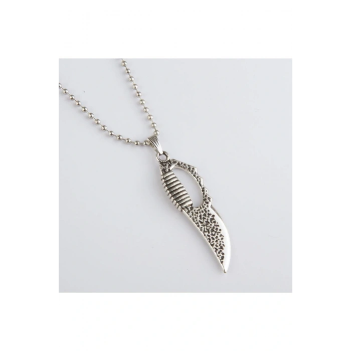 Bıçak Figürlü Metal Kolye