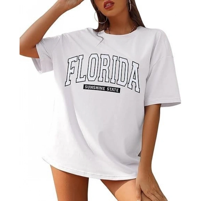 Bisiklet Yaka Baskılı Tshirt