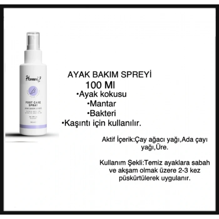 Bitkisel Ayak Koku Giderici Bakım Spreyi