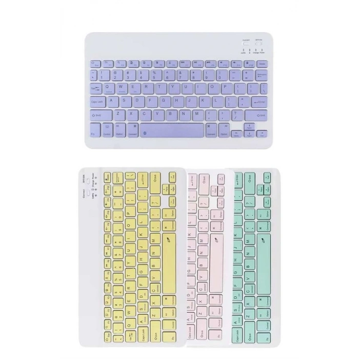 Bluetooh Wıreless Keyboard Siyah Q Klavye İos Ipad Android Windows Uyumlu