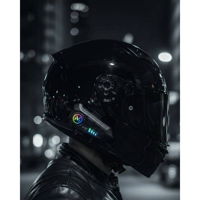 Bluetooth 5.3 Kask İçi Intercom Kulaklık 1000 M Mesafe 1000 Mah